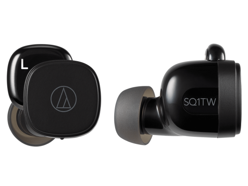 Audio Technica ATH-SQ1TWBK Wireless Earbuds -