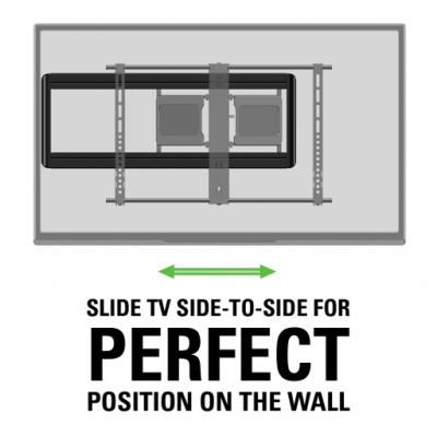 Sanus Super Slim Full-Motion Mount For 40" - 80" flat-panel TVs  - VLF613-B1