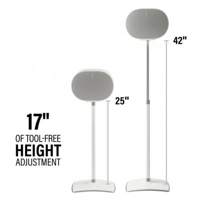 Sanus Height Adjustable Speaker Stand for Sonos Era 300 - WSSE3A2-W2