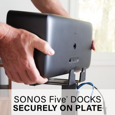 Sanus Wireless Speaker Stands for Sonos Five and Play: 5 Speakers - WSS52-B2