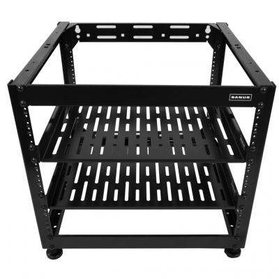 Sanus 10U AV Rack Stackable Open Frame Network Rack - CFR1610-B1