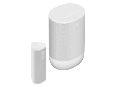 Sonos Portable Set with Move 2 and Roam 2 in White - Portable Set with Move 2 & Roam 2 (W)